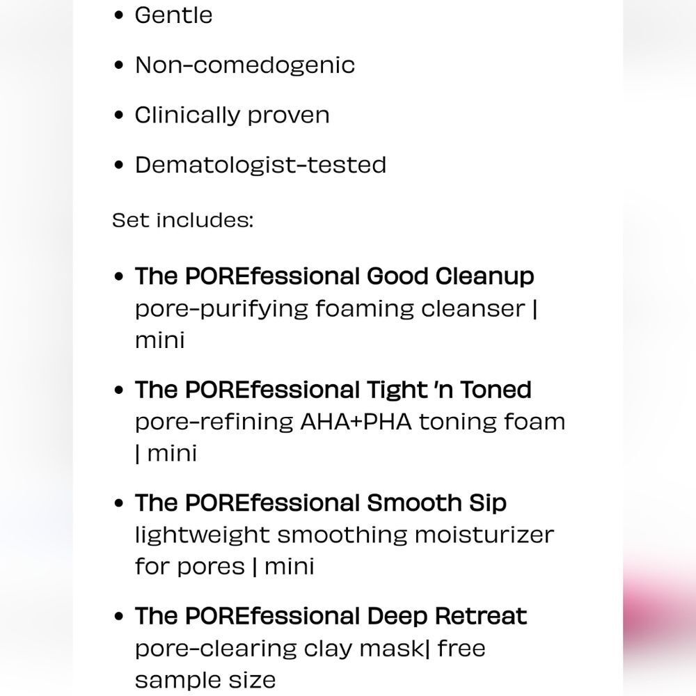Benefit Pore Routine Roundup‎ Mini Skincare Essentials Set - Picture 10 of 10